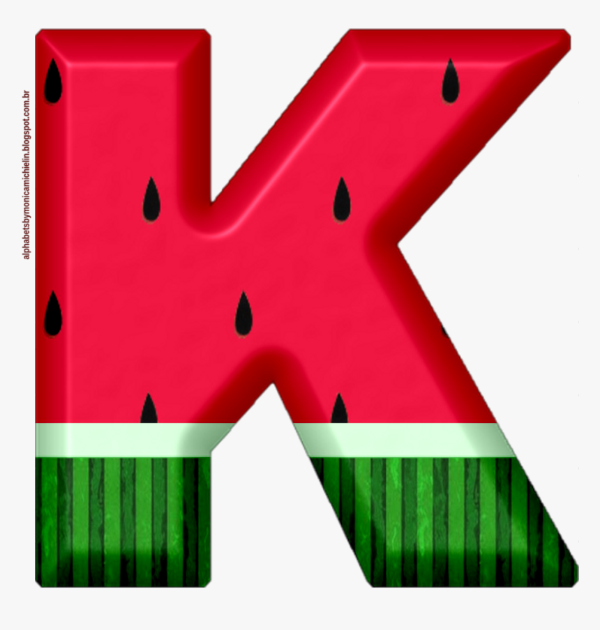 Water Melon Letter K Clipart, HD Png Download, Free Download