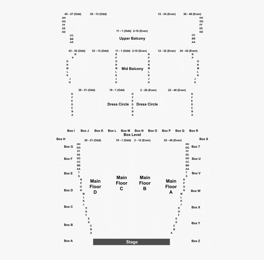 Queen Elizabeth Theatre Seating From Above, HD Png Download, Free Download