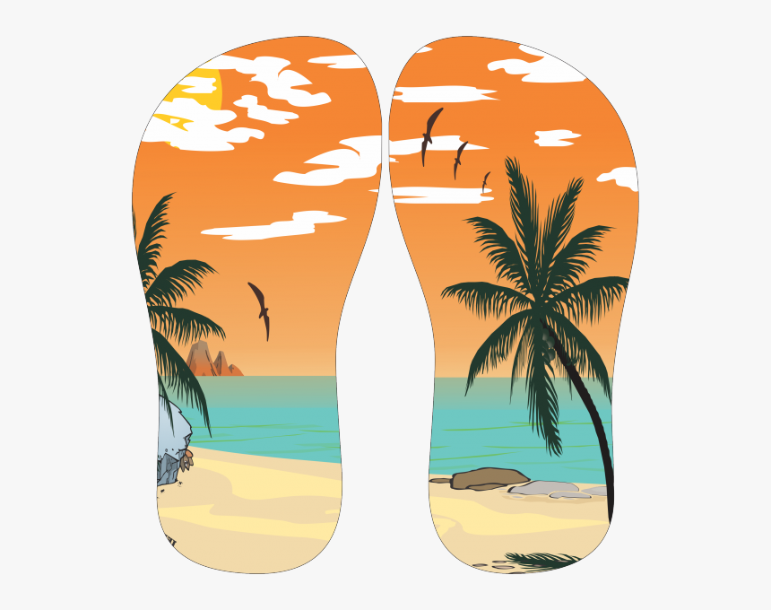 Transparent Chinelo Png - Arte Chinelo Praia Png, Png Download, Free Download