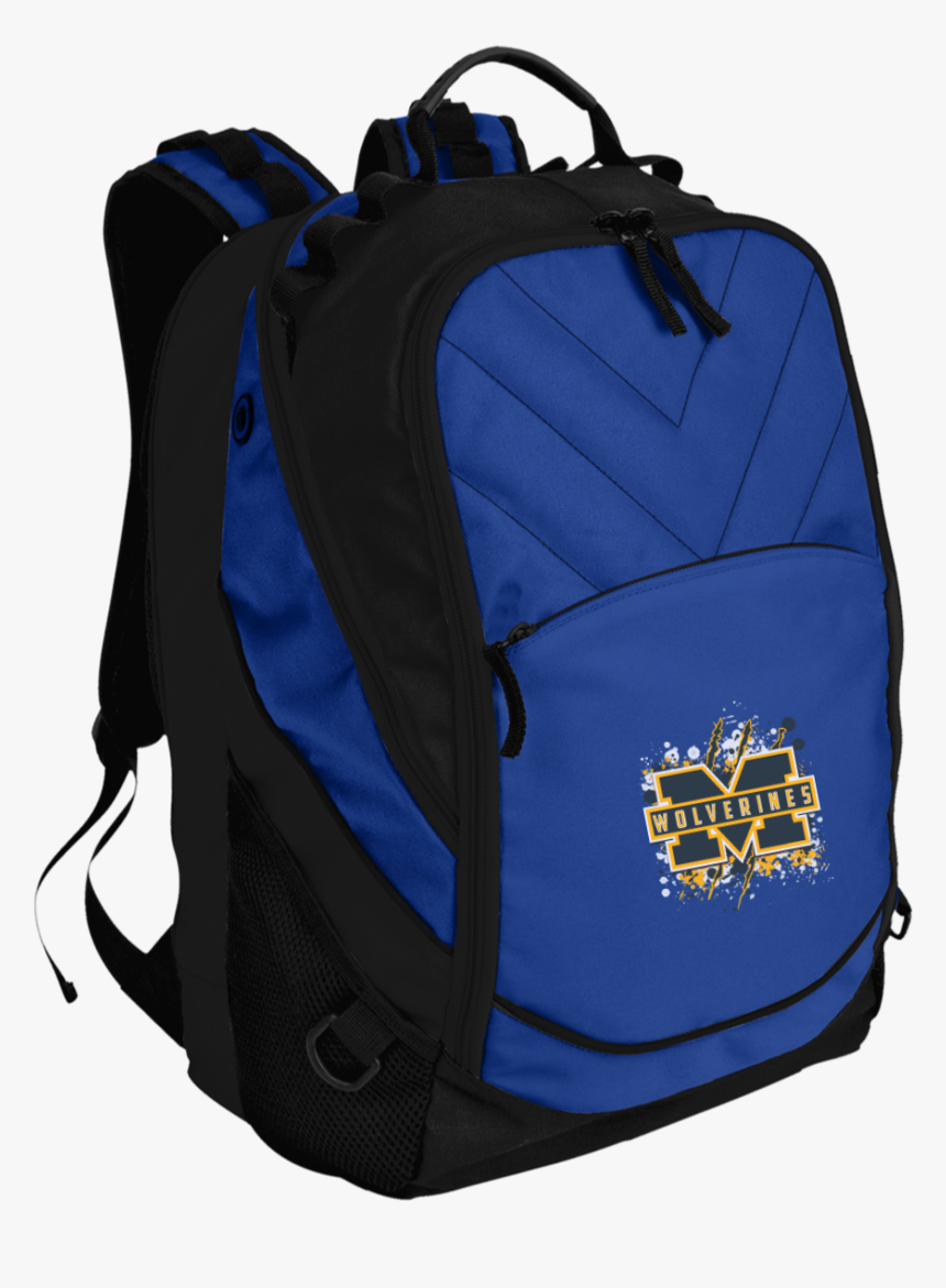 Michigan Wolverines Splatter Logo Embroidered Laptop - Backpack, HD Png Download, Free Download