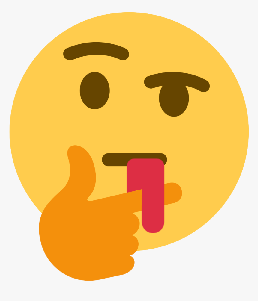 Thinkvomit - Thinking Emoji Meme, HD Png Download, Free Download