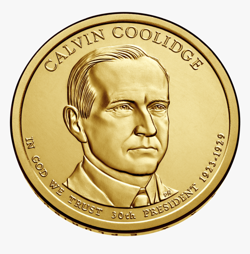 Calvin Coolidge One Dollar Coin, HD Png Download, Free Download