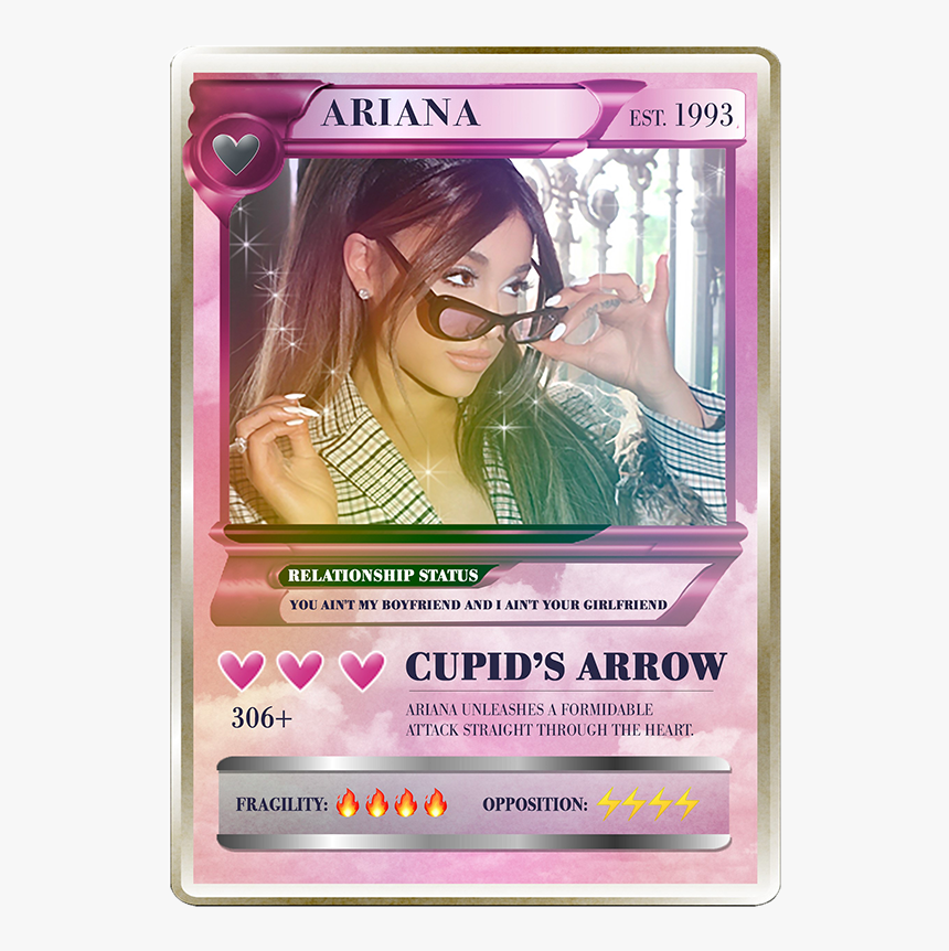 #card #boyfriend #arianagrande #cards #pokemon #png - Ariana Grande Trading Cards, Transparent Png, Free Download