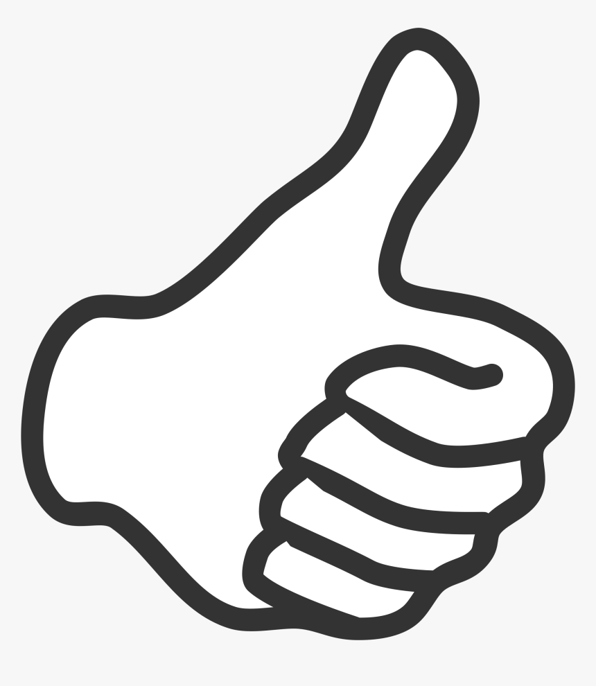 Transparent Thumbs Up And Down Png - Thumb Clipart Black And White, Png Download, Free Download