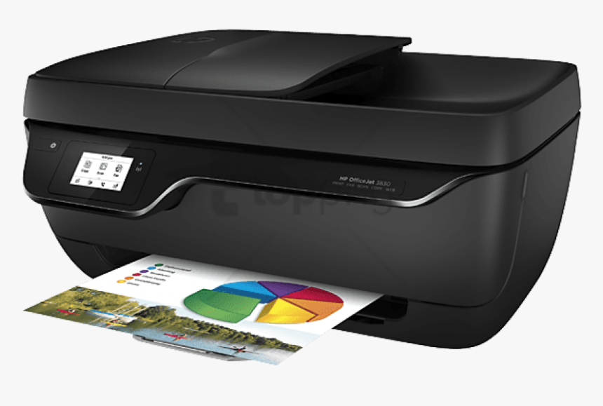 Free Png Download Hp Printer Png Images Background - Hp Officejet 3830 All In One Printer, Transparent Png, Free Download
