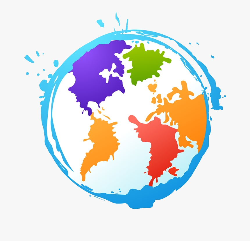 Colorful Globe Png Transparent Png Kindpng