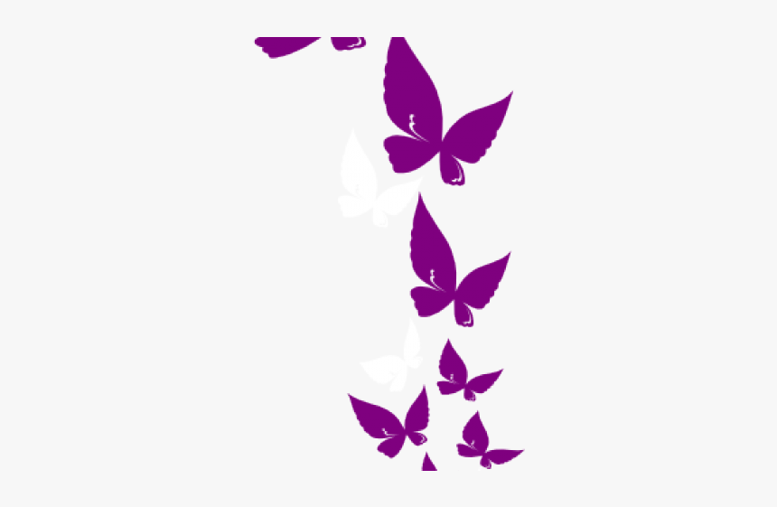 Butterfly Border Clipart Png, Transparent Png, Free Download