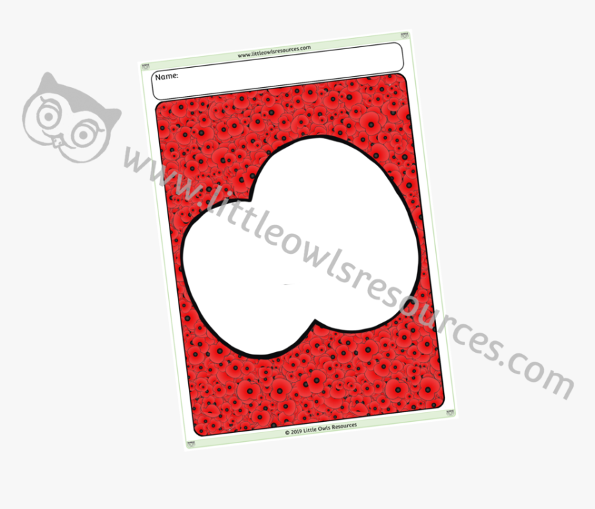 Poppy Outline On Poppiescover - Illustration, HD Png Download, Free Download