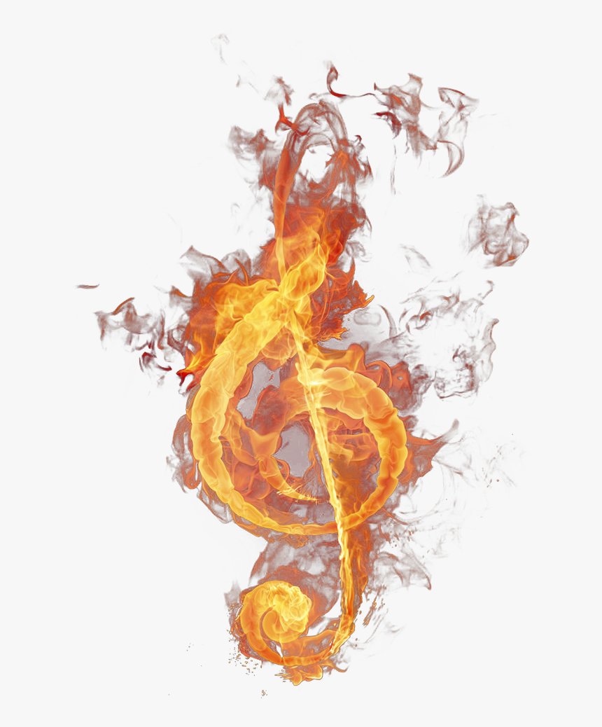 Transparent Bullet Fire Png - Fire Treble Clef Png, Png Download, Free Download