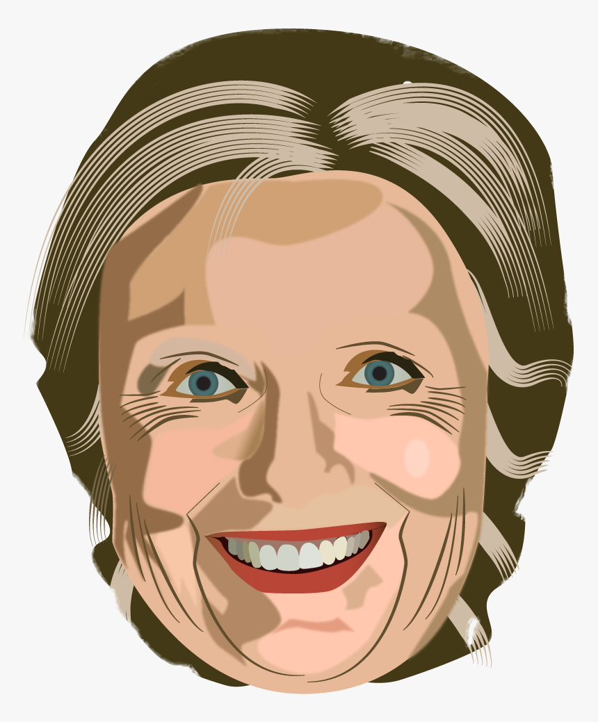 Hillary Clinton Head Png - Illustration, Transparent Png, Free Download
