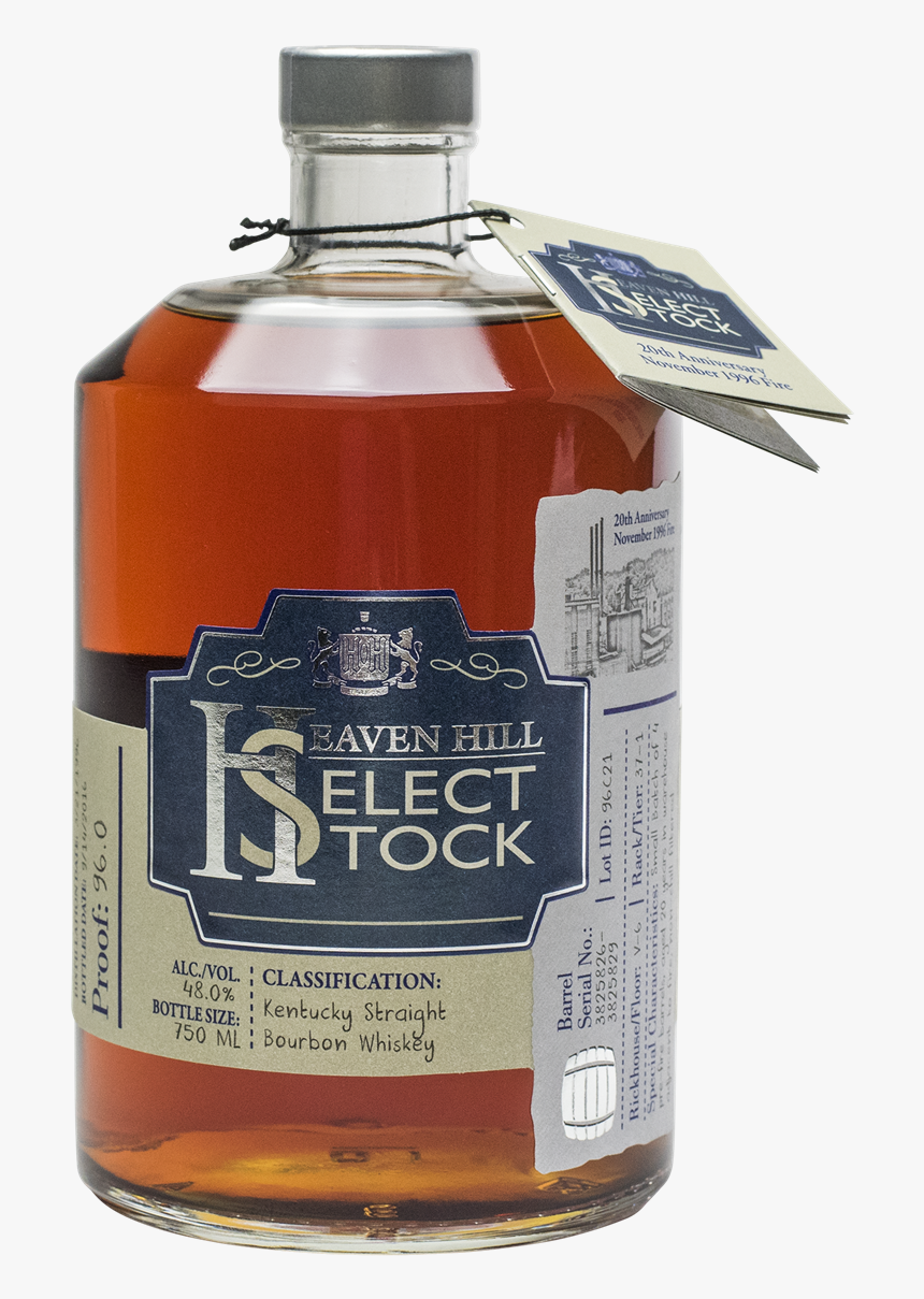 Heaven Hill Select Stock 20th Anniversary Fire Edition - Glass Bottle, HD Png Download, Free Download