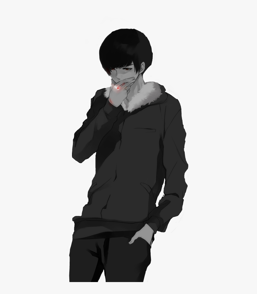 #anime #cigarette #smoke #animeboy #animeaesthetic - Aesthetic Anime Boy Smoking, HD Png Download, Free Download