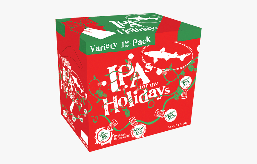 Dogfish Head Ipas For The Holidays - Dogfish Head Brewery, HD Png Download, Free Download