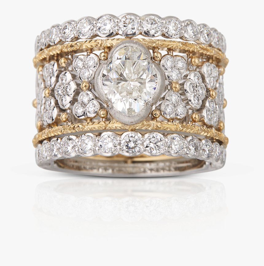 Chandra Eternelle Ring - Buccellati Cut Diamond, HD Png Download, Free Download
