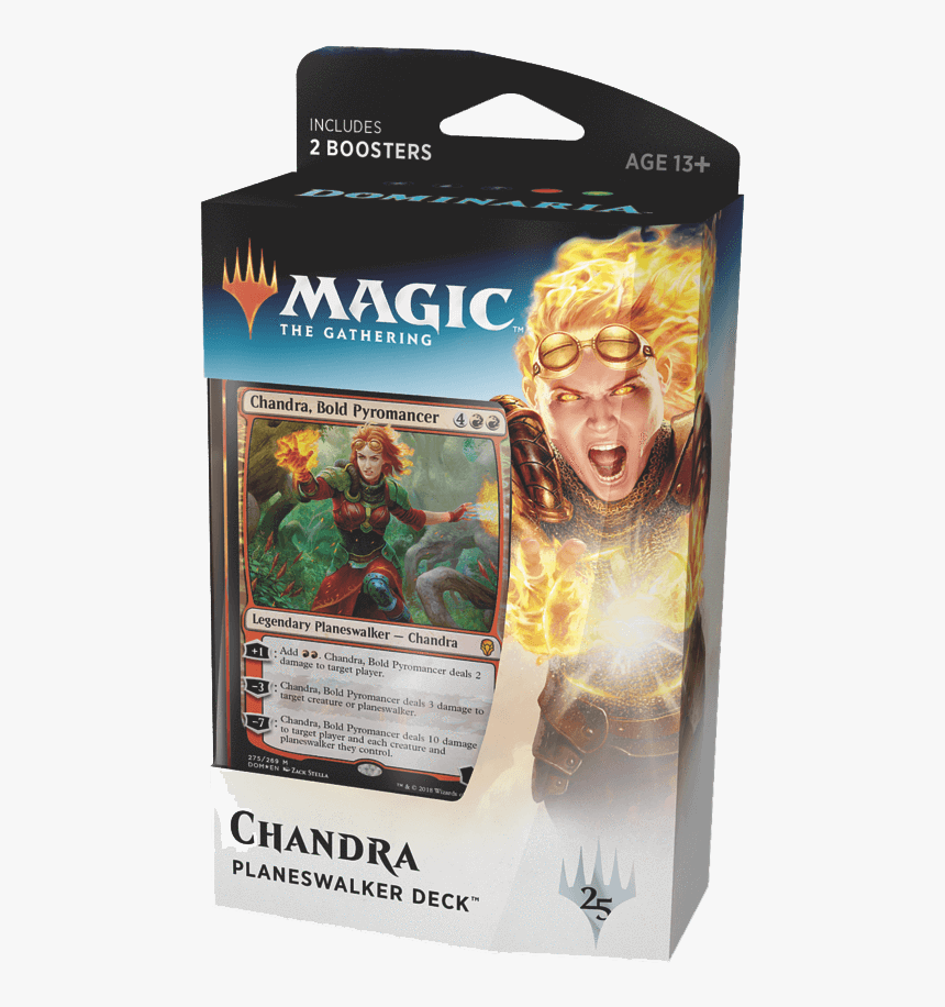 Mtg Planeswalker Deck , Png Download - Chandra Dominaria Planeswalker Deck, Transparent Png, Free Download