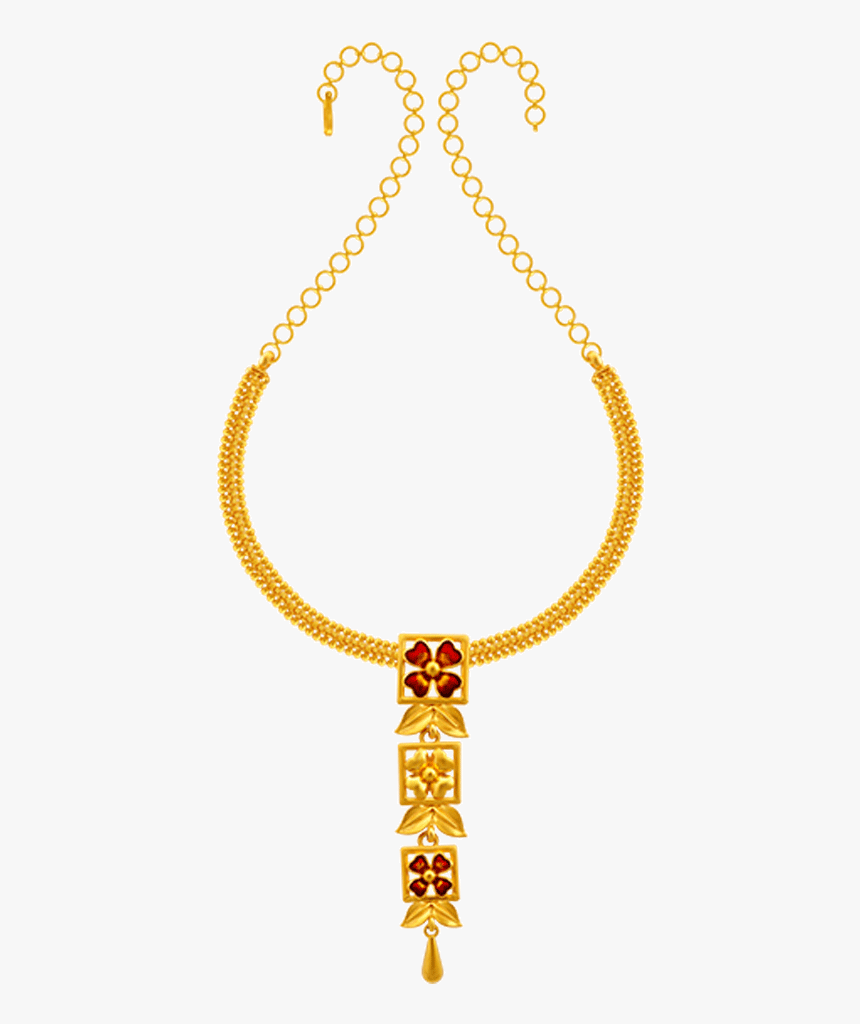 22k Yellow Gold Necklace - Necklace, HD Png Download, Free Download
