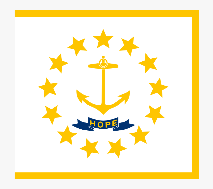 Us Ri Rhode Island Flag Icon - Rhode Island State Flag, HD Png Download, Free Download