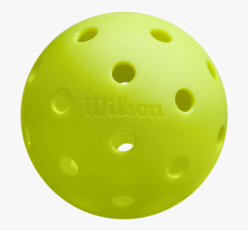 Highly Visible Neon Uutdoor Pickleball From Wilson, - Bowling, HD Png Download, Free Download