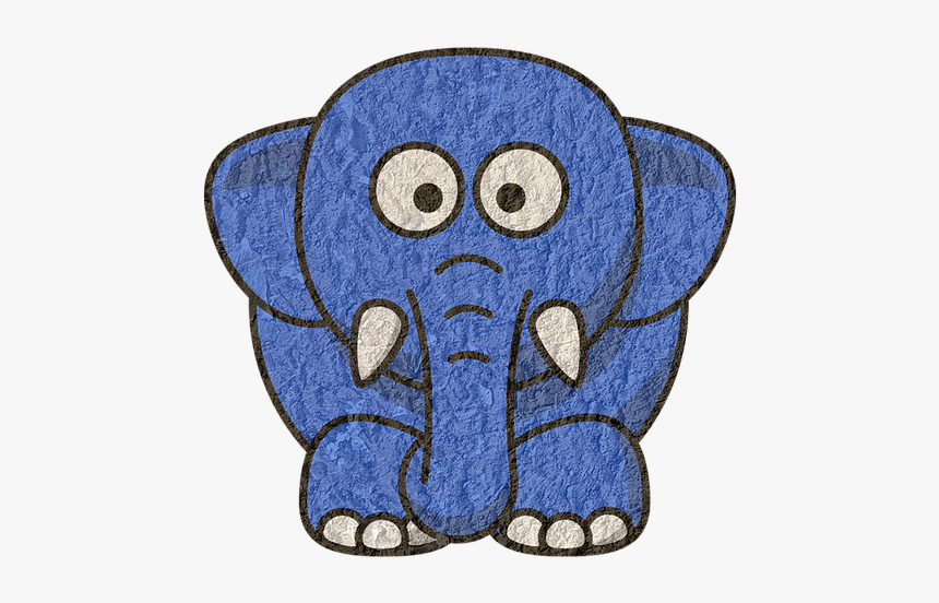 Cartoon Pink Elephant, HD Png Download, Free Download