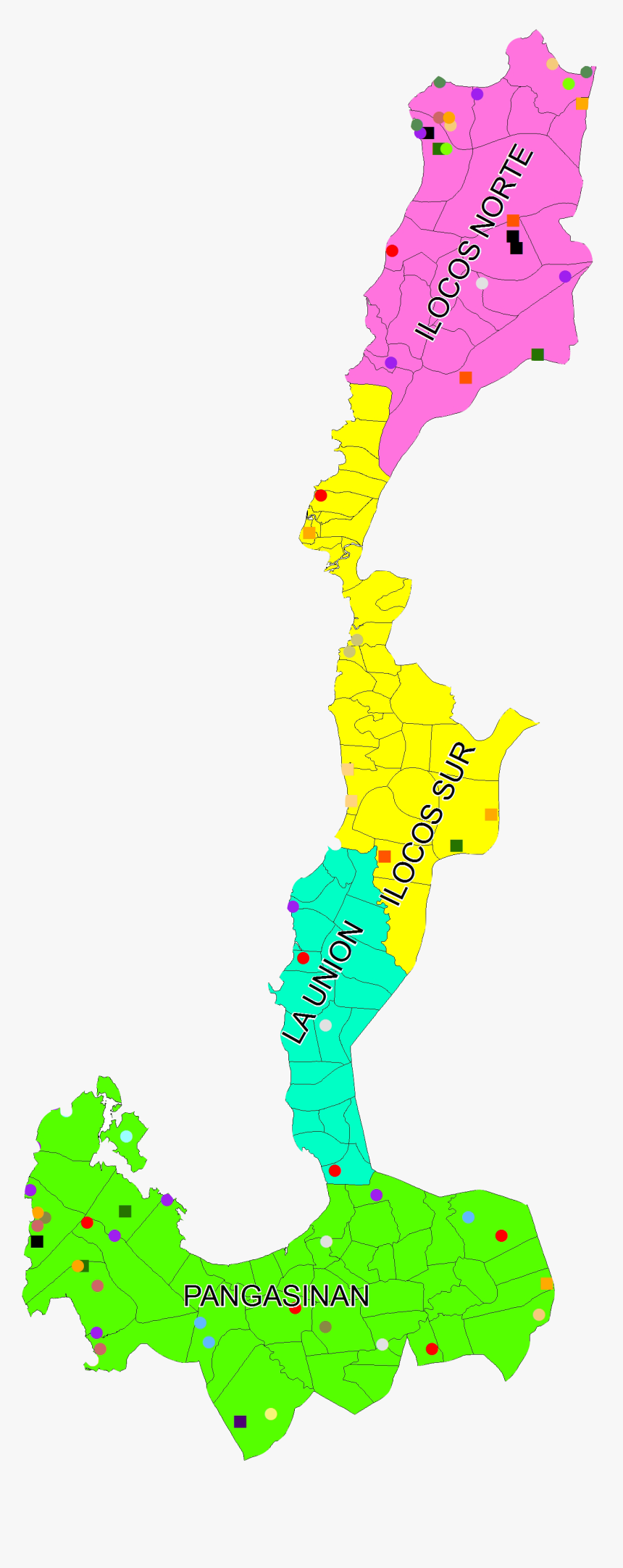 Notice Of Vacancy National - Ilocos Region Map, HD Png Download, Free Download