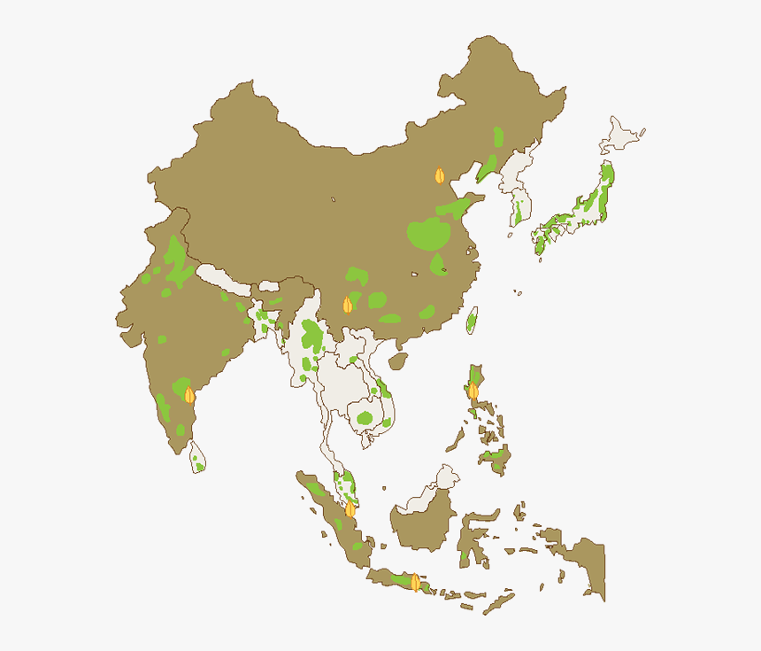 Map - Asian Map Vector, HD Png Download, Free Download
