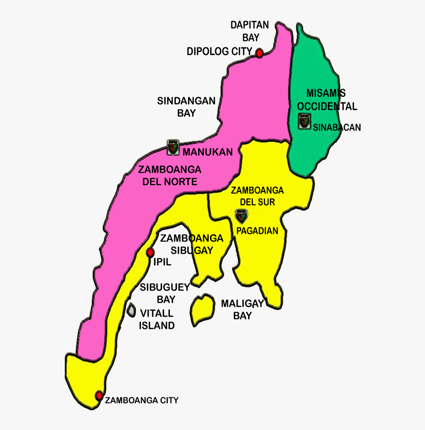 Philippines Region 9 Map - Region 9 In The Philippines, HD Png Download, Free Download