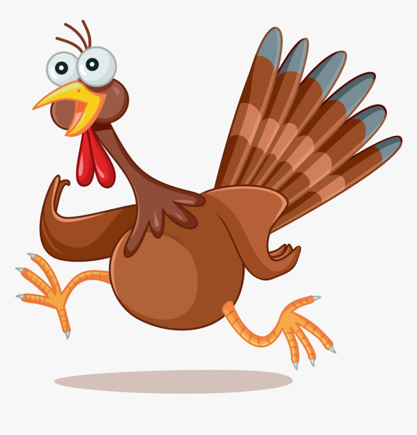 Turkey Drawing Running, HD Png Download, Free Download