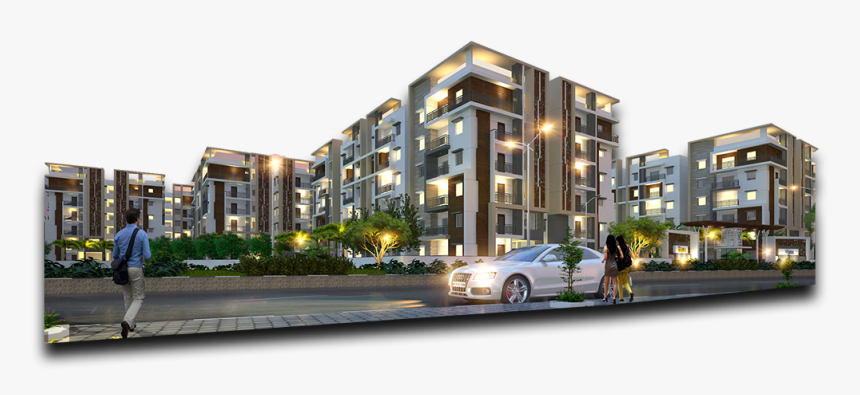 2 And 3 Bhk Apartments In Kukatpally - Commercial Building, HD Png Download, Free Download