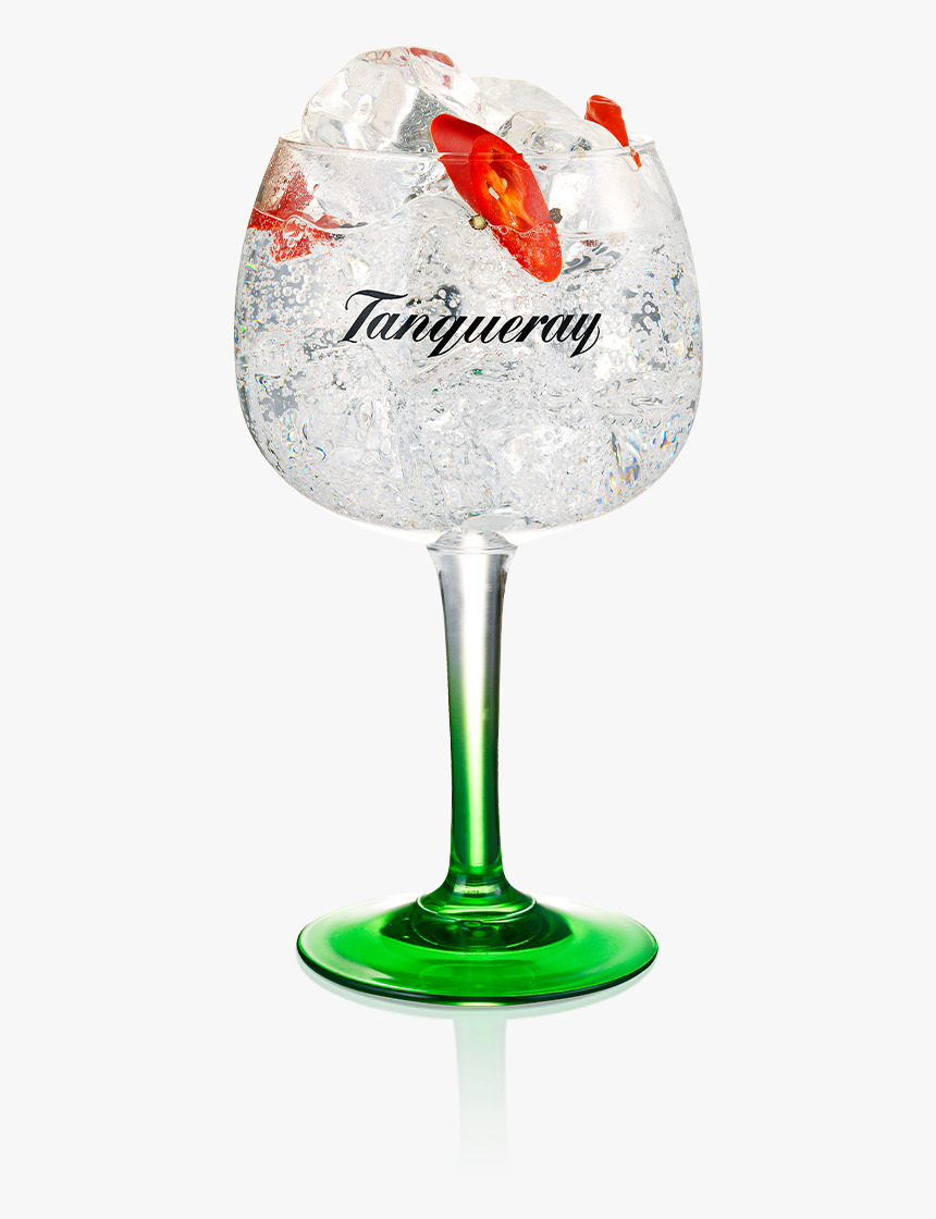 Tanqueray Gin & Tonic With Chilli And Peppercorn - Tanqueray Glass Png, Transparent Png, Free Download