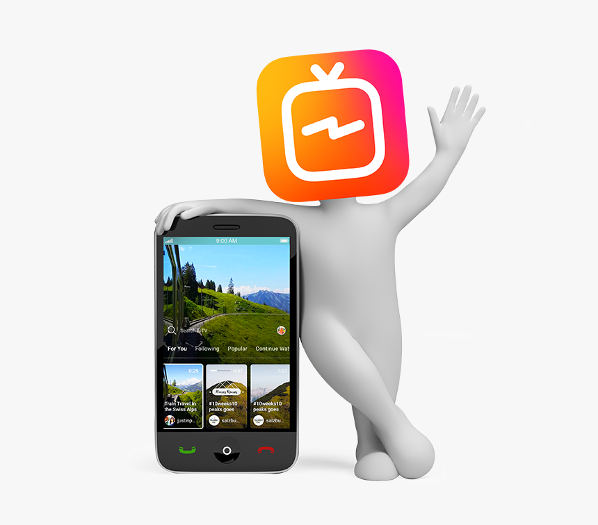 Ig Tv Proves The Need For Vertical Assets Is Real - Smartphone, HD Png Download, Free Download