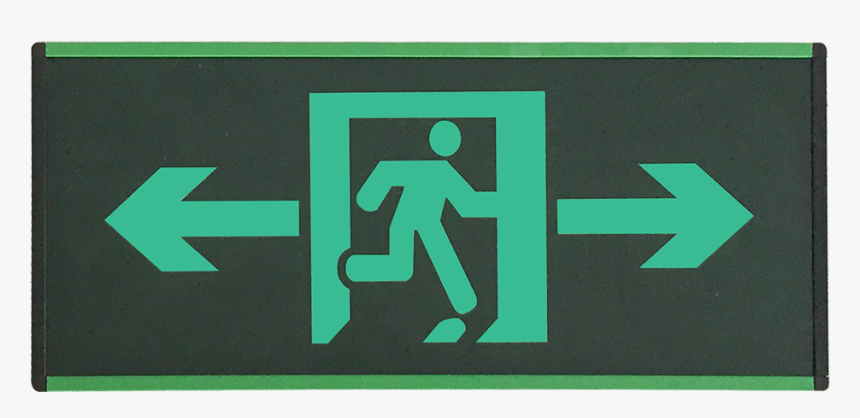 Luckstar Fire Emergency Exit Sign Hanging Exit Sign - Emergency Sign Double Side, HD Png Download, Free Download