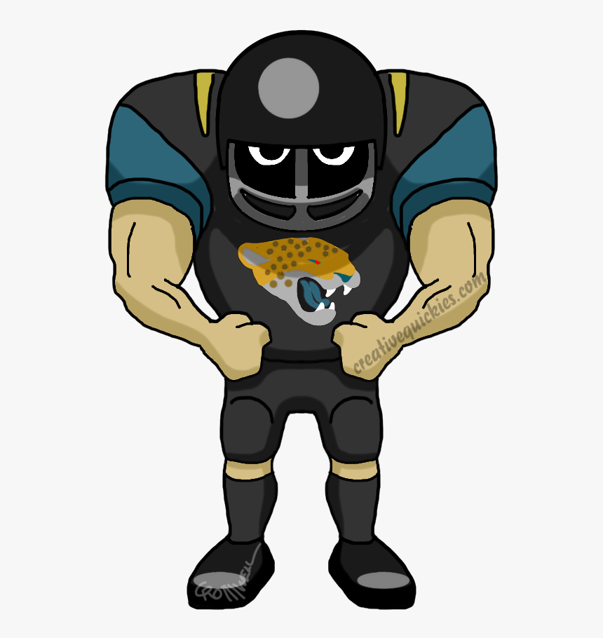 Jacksonville Florida Jaguars - Football Player Cartoon Transparent, HD Png Download, Free Download