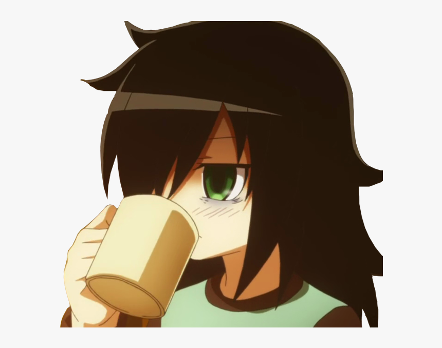 Sticker Tomoko Kuroki Watamote Tasse Kikoojap Manga - Watamote Sticker, HD Png Download, Free Download