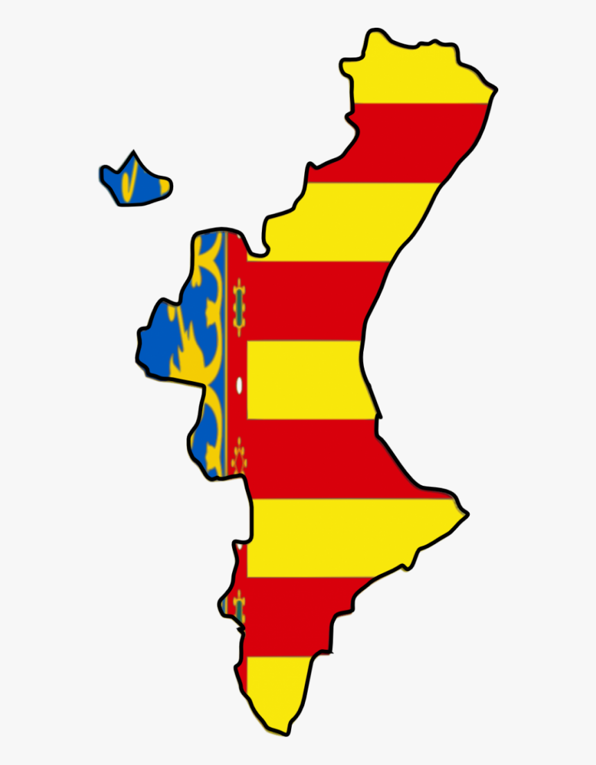 Comunidad Valenciana Png - Senyera Valencia Png, Transparent Png, Free Download