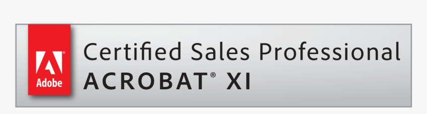 Adobe Acrobat Xi Sales Professional Certified - Adobe, HD Png Download, Free Download