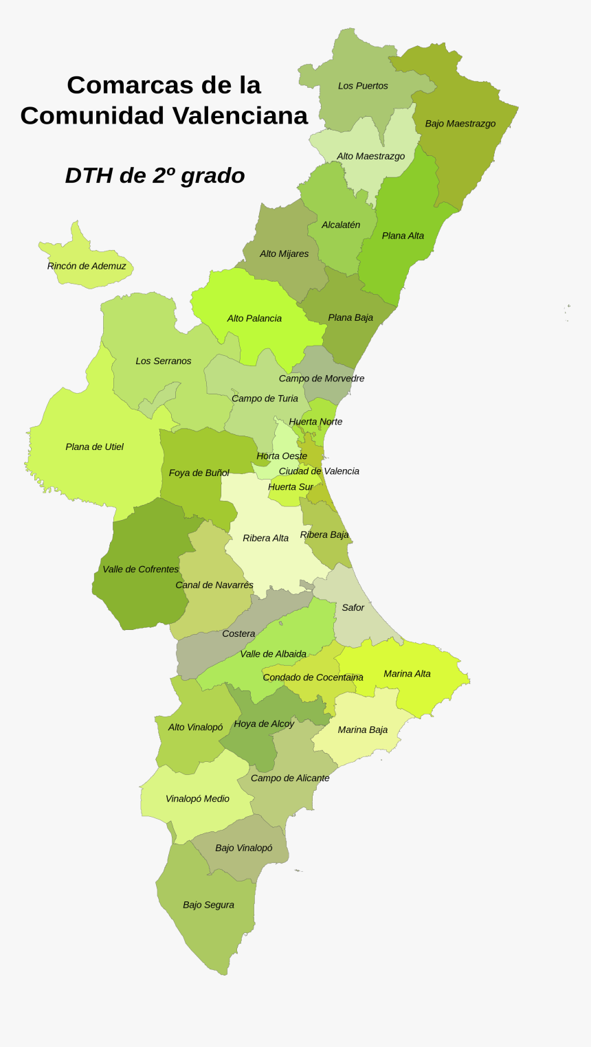 Thumb Image - Mapa Comarcas Valencia, HD Png Download, Free Download