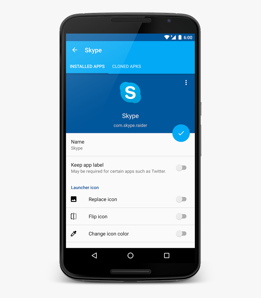 Multiple Skype Account In Android, HD Png Download, Free Download