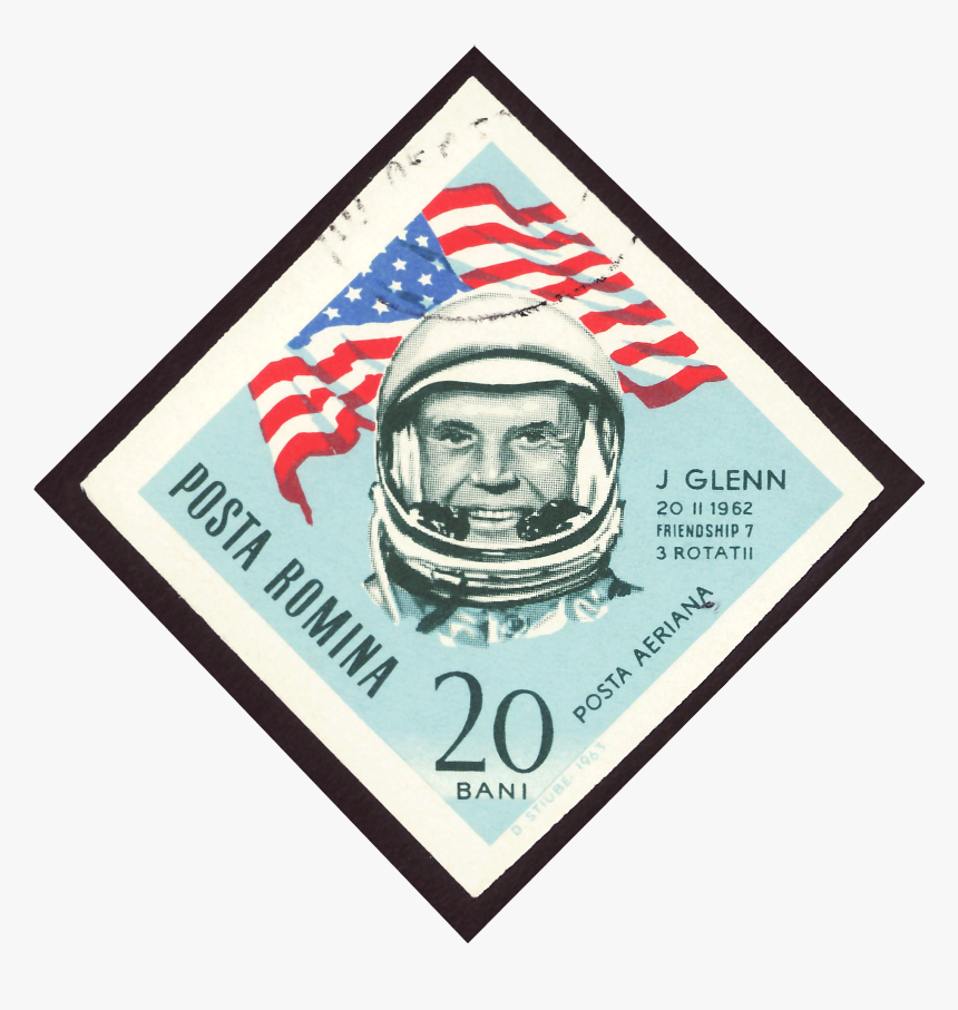 Rom 1964 Minr2250 Pm B003b - John Glenn Stamp, HD Png Download, Free Download