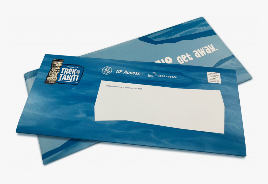 Blue Direct Mail Examples - Envelope, HD Png Download, Free Download