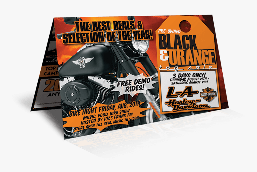 Hitchhiker Folded Direct Mail - Harley Davidson Direct Mailer, HD Png Download, Free Download