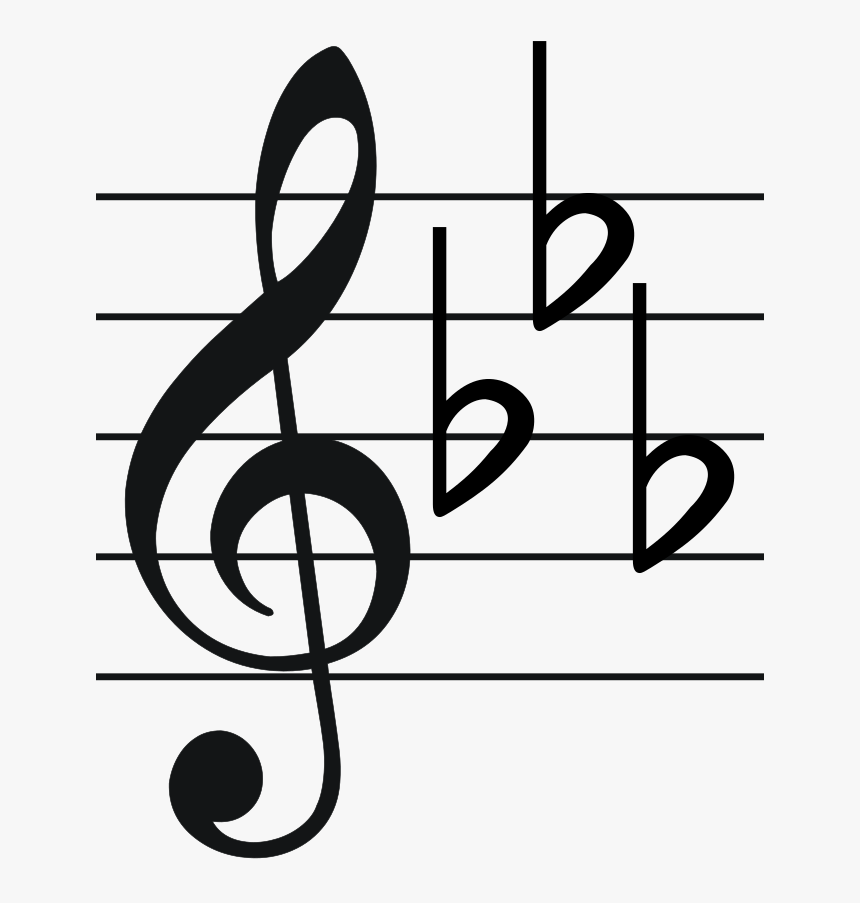 3 Flats Key Signature, HD Png Download, Free Download