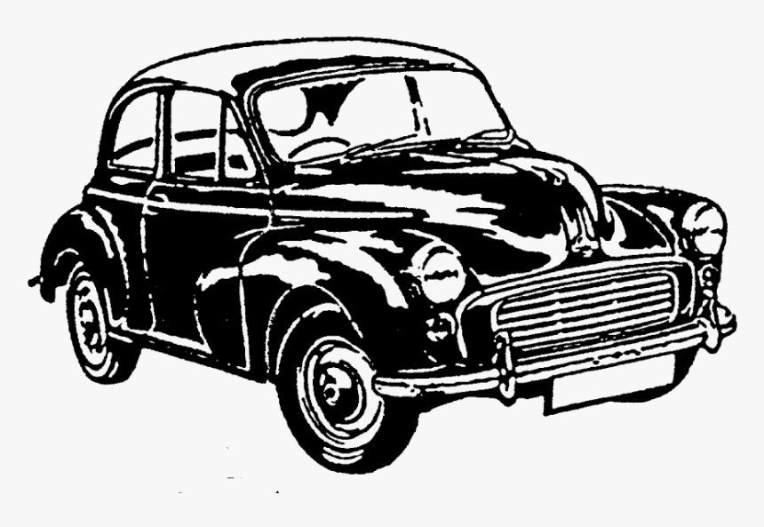 Zoom Morris Minor Rubber Stamp - Antique Car, HD Png Download, Free Download