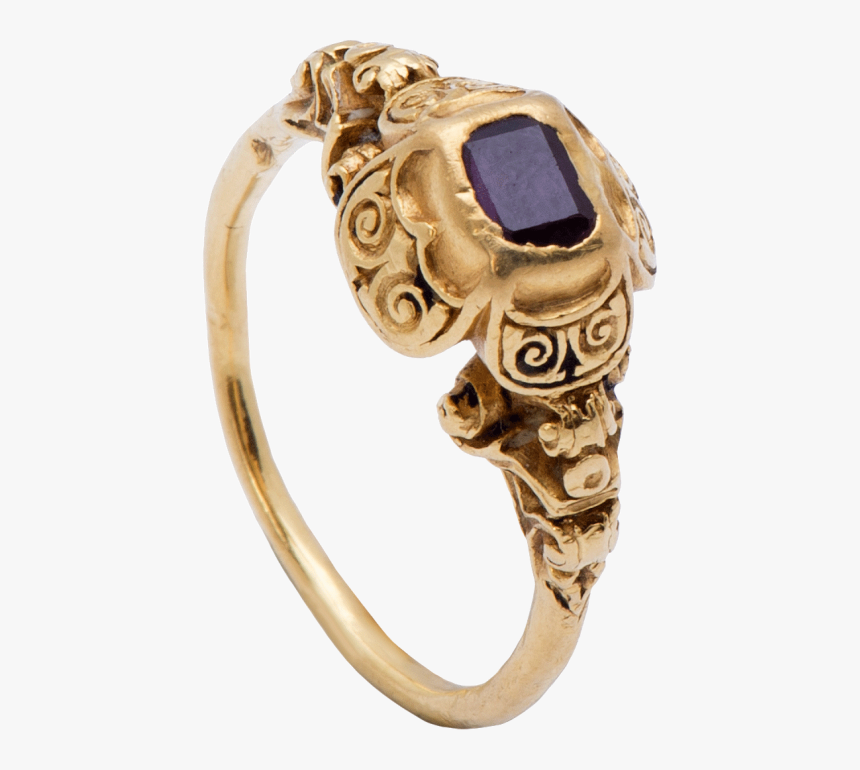 Renaissance Gemstone Ring - 16th Century Gold Ring, HD Png Download, Free Download