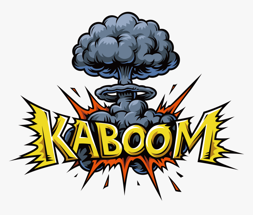 Explosion Clipart Kaboom - Graphic Design, HD Png Download - kindpng