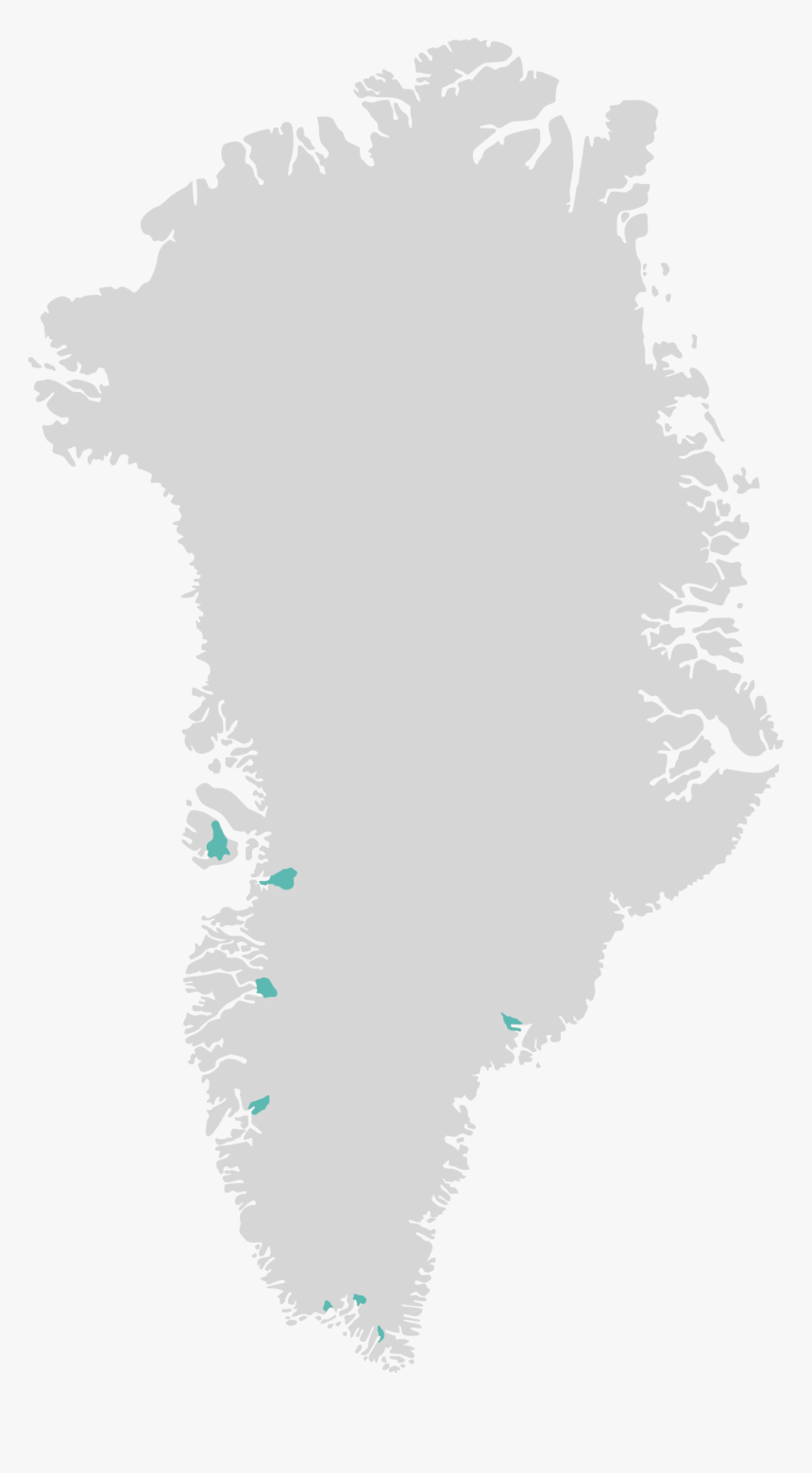 Greenland Map Destinations Unesco Sites - Greenland Shape No Background, HD Png Download, Free Download