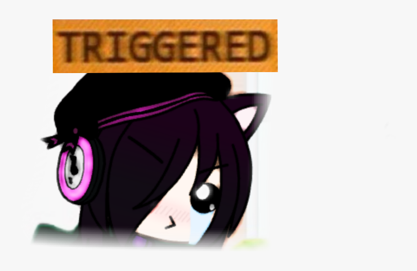 Triggered Funny Gachalife Edit Freetoedit - Stiker Triggered, HD Png Download, Free Download