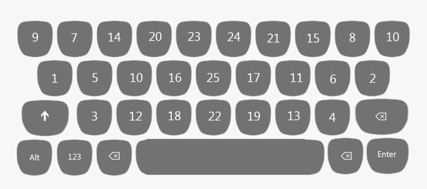 Keyboard Layout Ergonomic Arrangement - Lte No Iphone, HD Png Download, Free Download