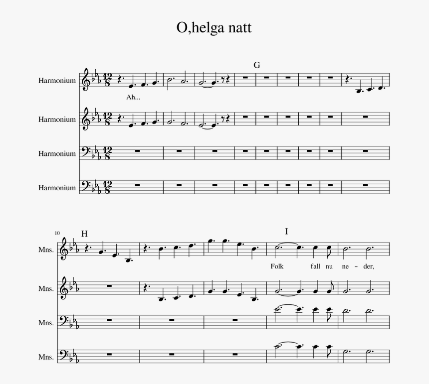 O Helga Natt Piano, HD Png Download, Free Download