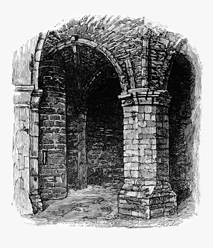 Dungeon Of The Keep, Richmond Castle - Dungeon Drawing Black And White, HD Png Download, Free Download