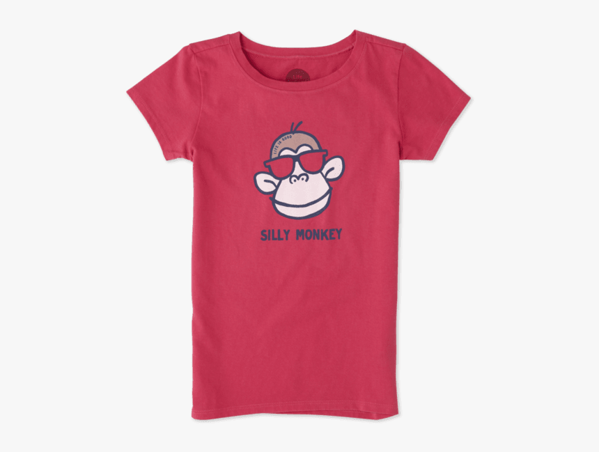 Girls Silly Monkey Crusher Tee - Lisa Is Awesome, HD Png Download, Free Download